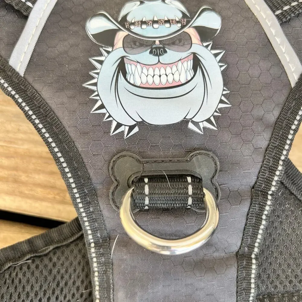 TIANYAO size M-L, no tug, soft reflective outdoor adjustable dog harness